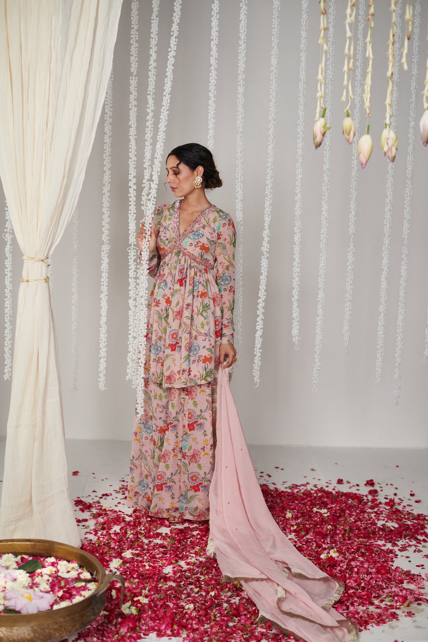 Bagicha Purple Sharara Set