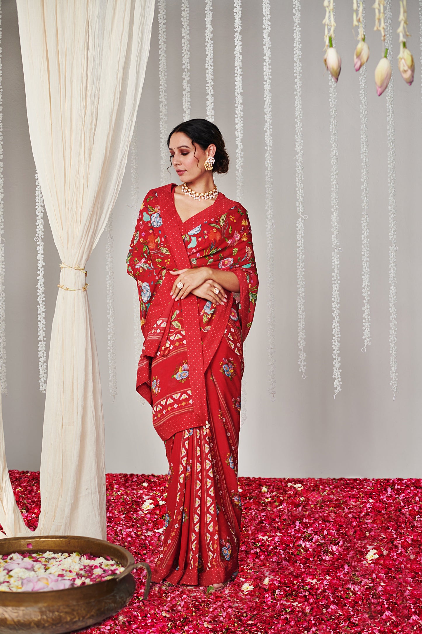 Bagicha Pink Saree Set