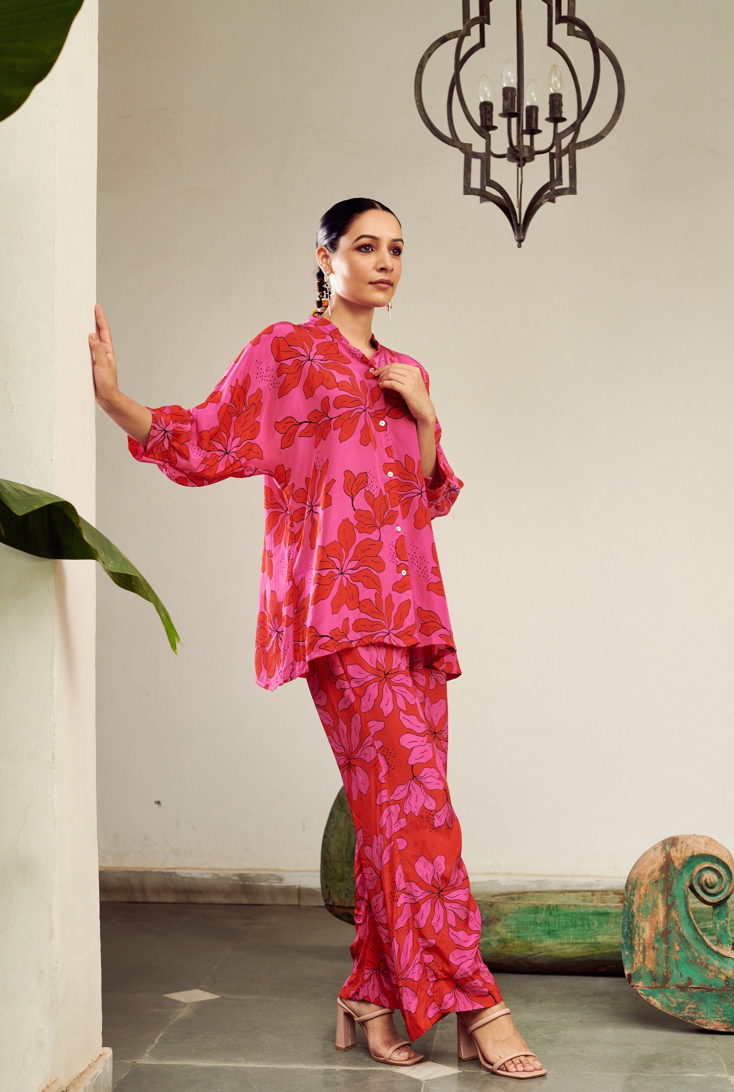 Summer Sorbet Black Floral Co Ord Set