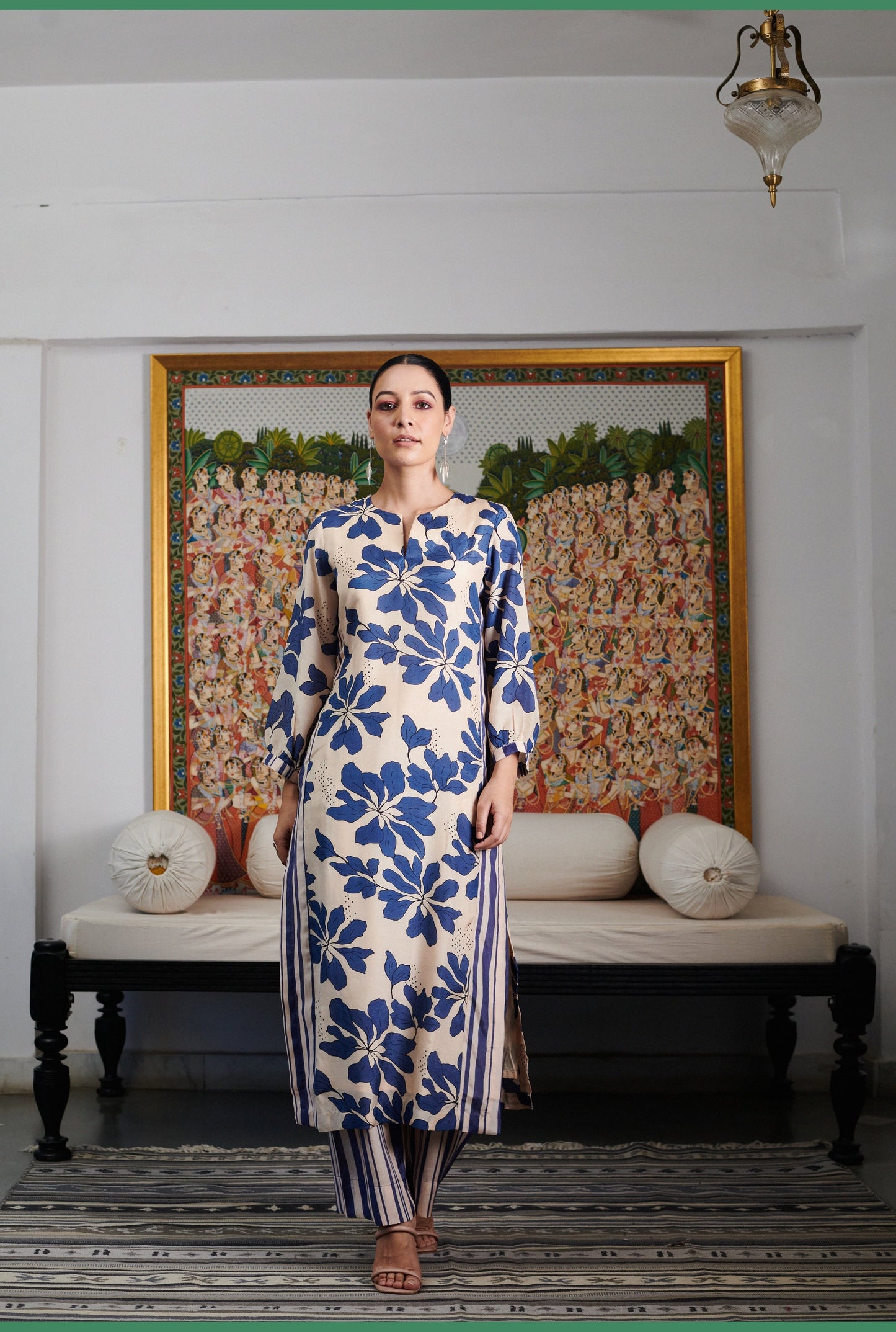 Summer Sorbet Pink Floral Kurta Set