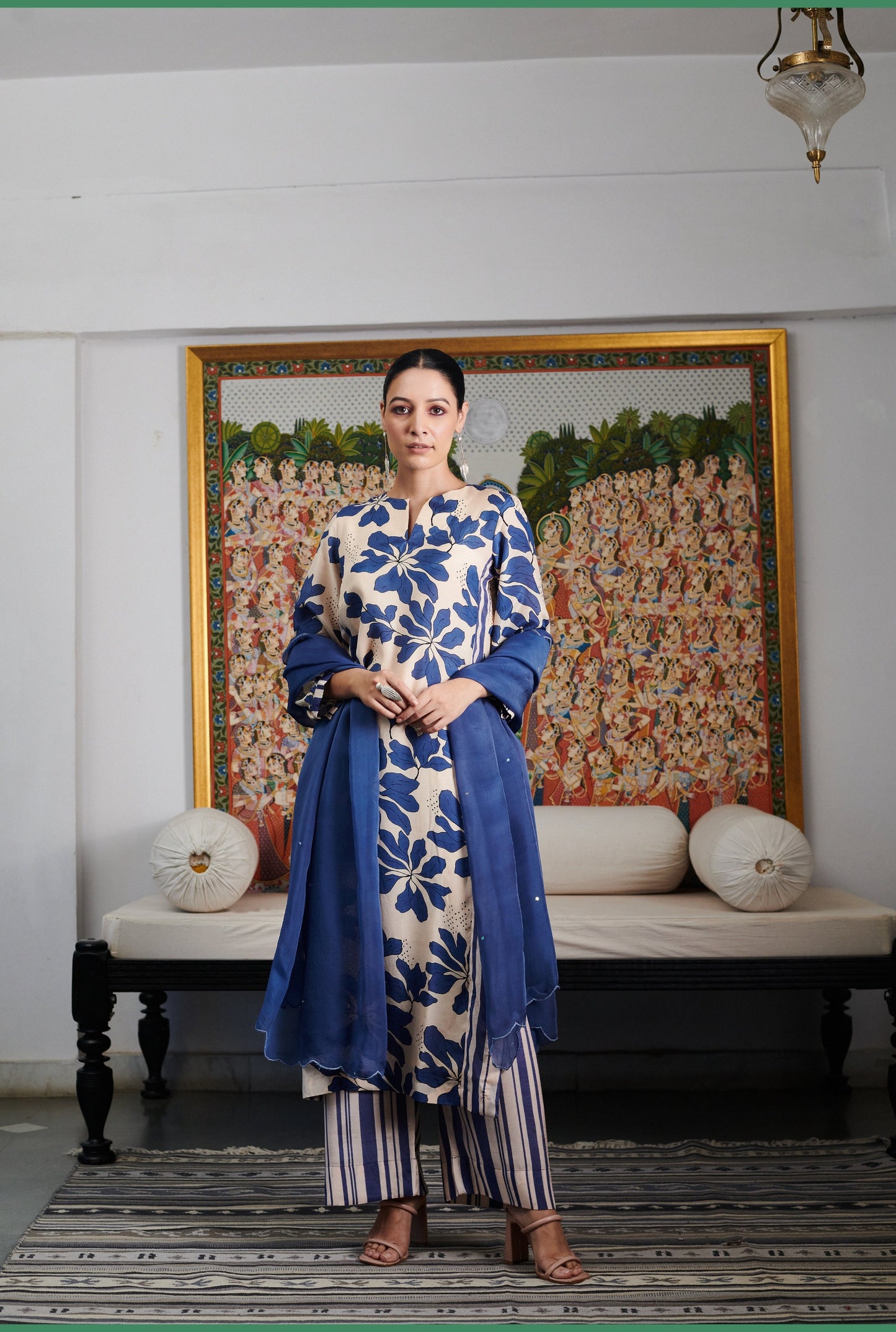 Summer Sorbet Pink Floral Kurta Set