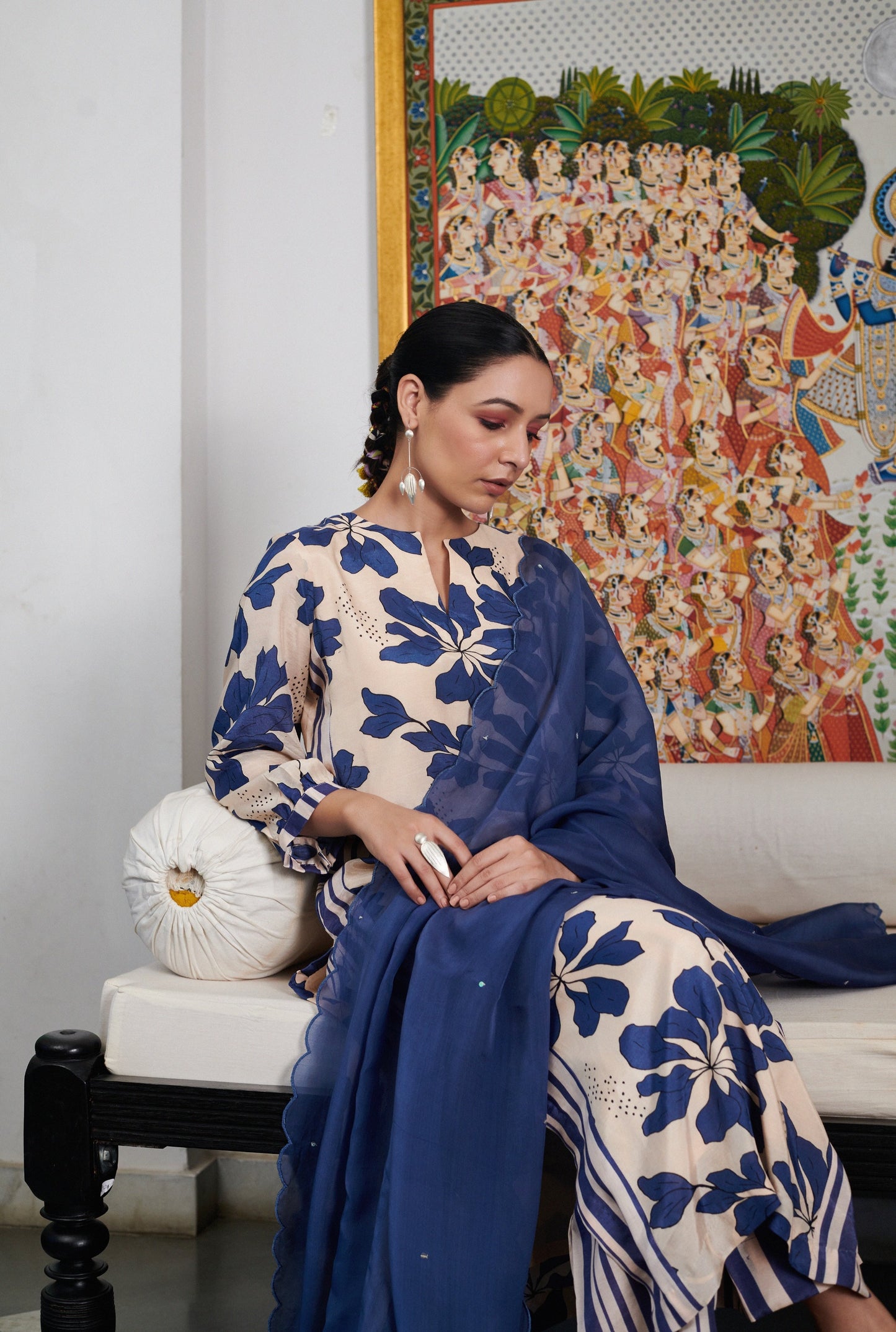 Summer Sorbet Pink Floral Kurta Set