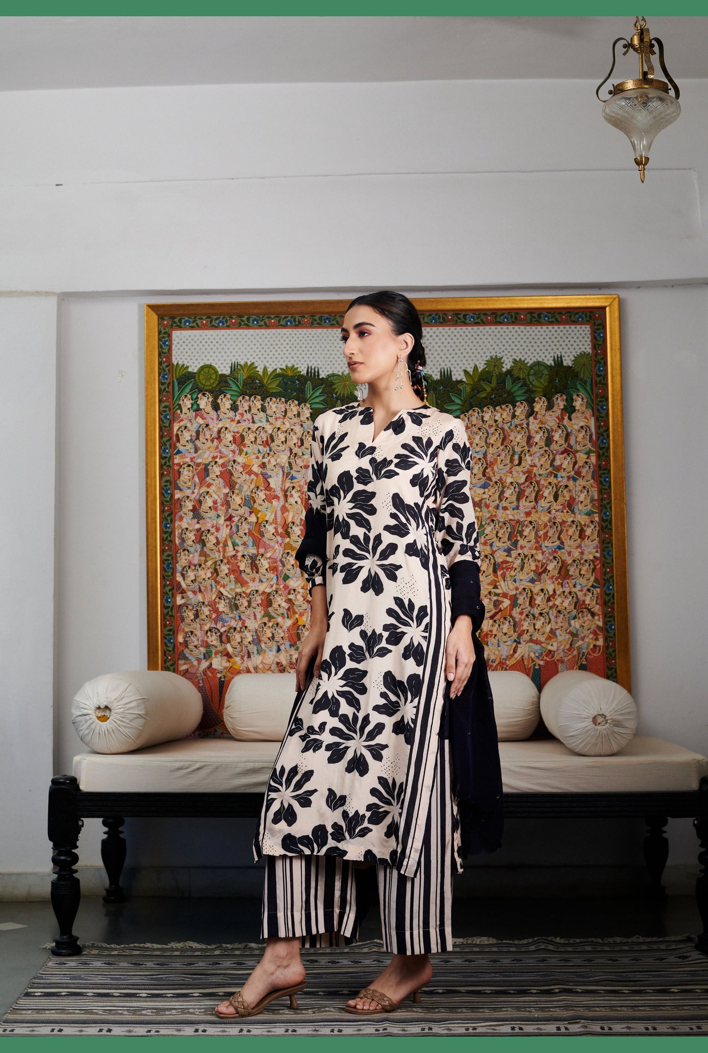 Summer Sorbet Pink Floral Kurta Set