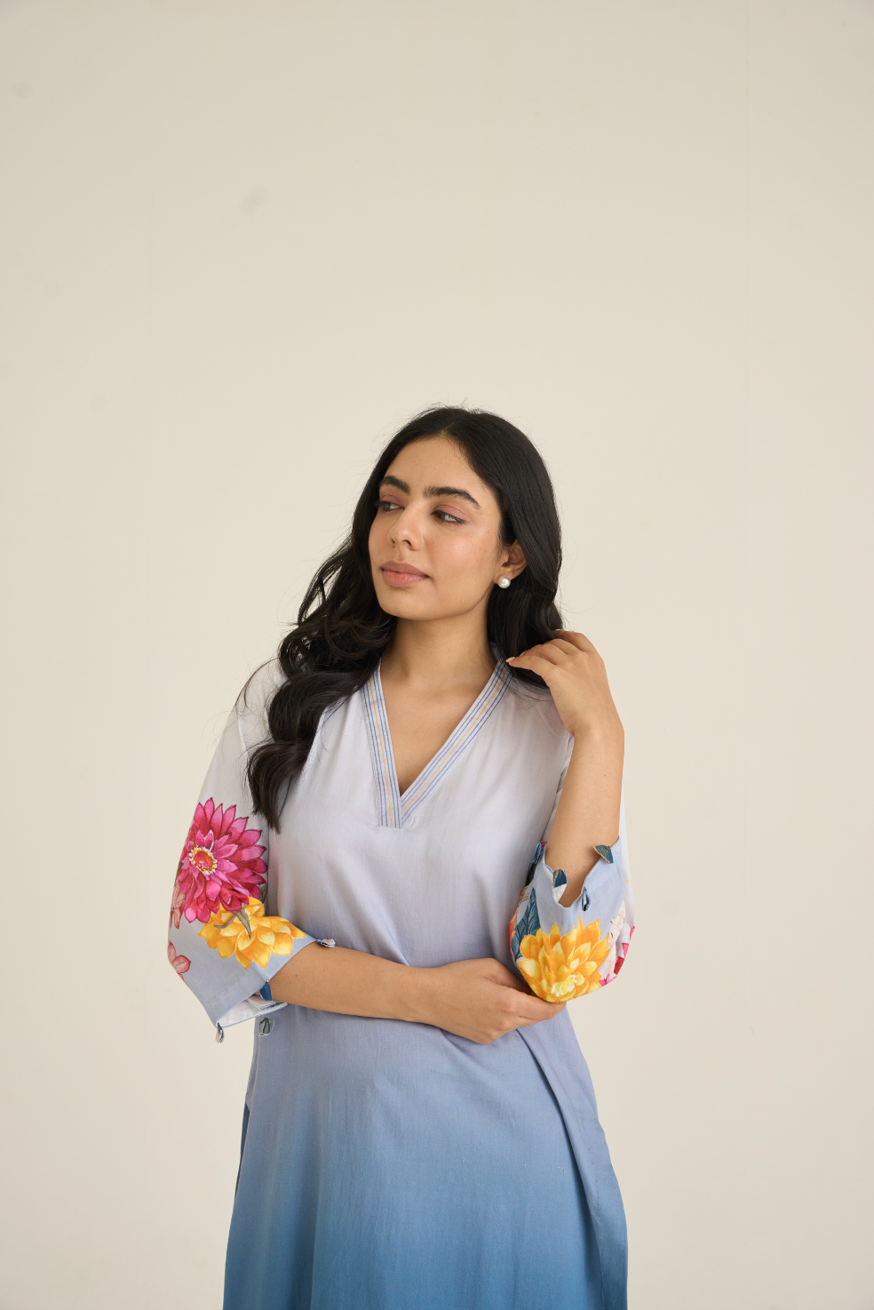 Sehar Ombre Pink Kurta Set