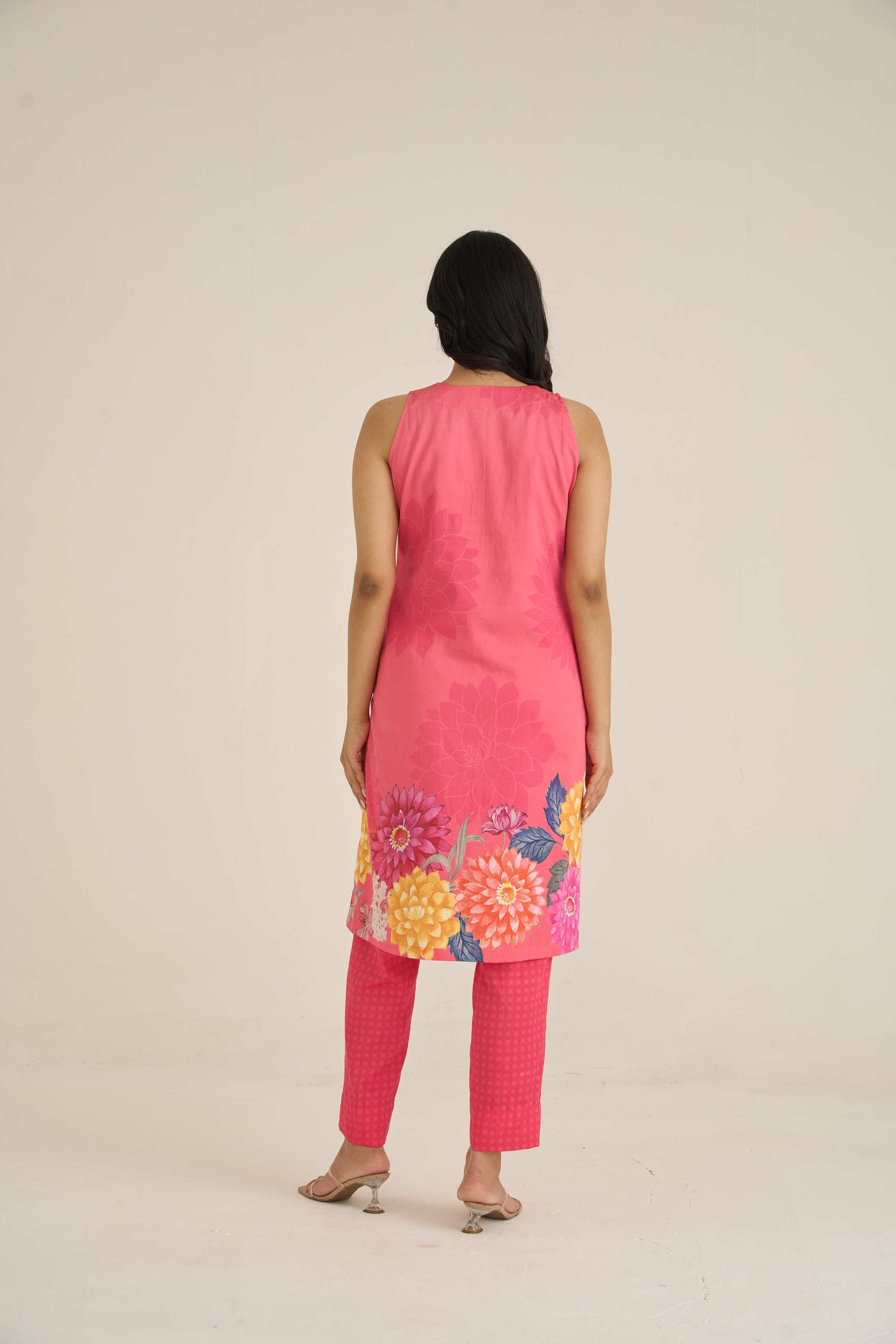 Sehar Placement White Co - ord set