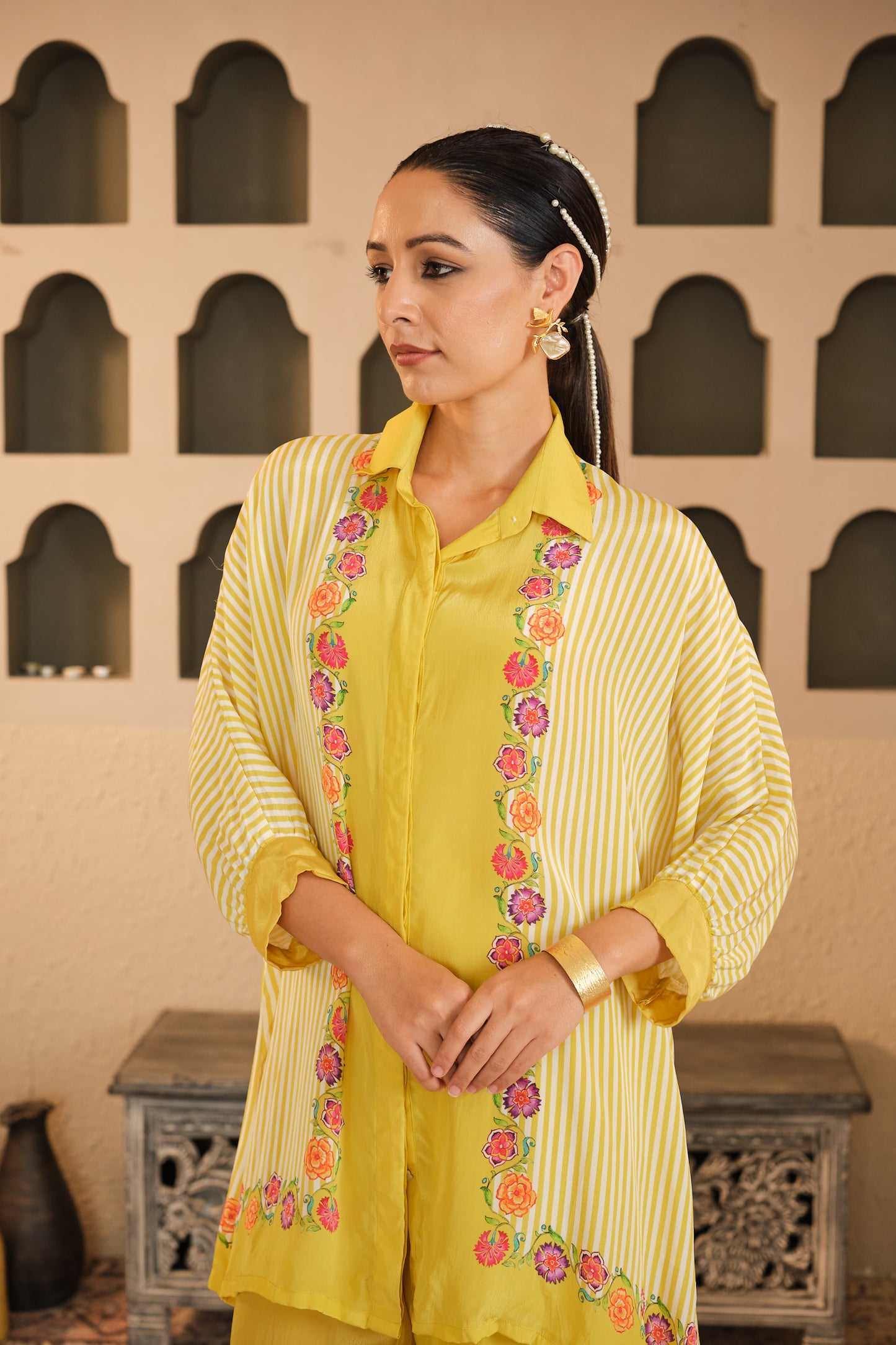 Raag Black Striped Co - Ord set