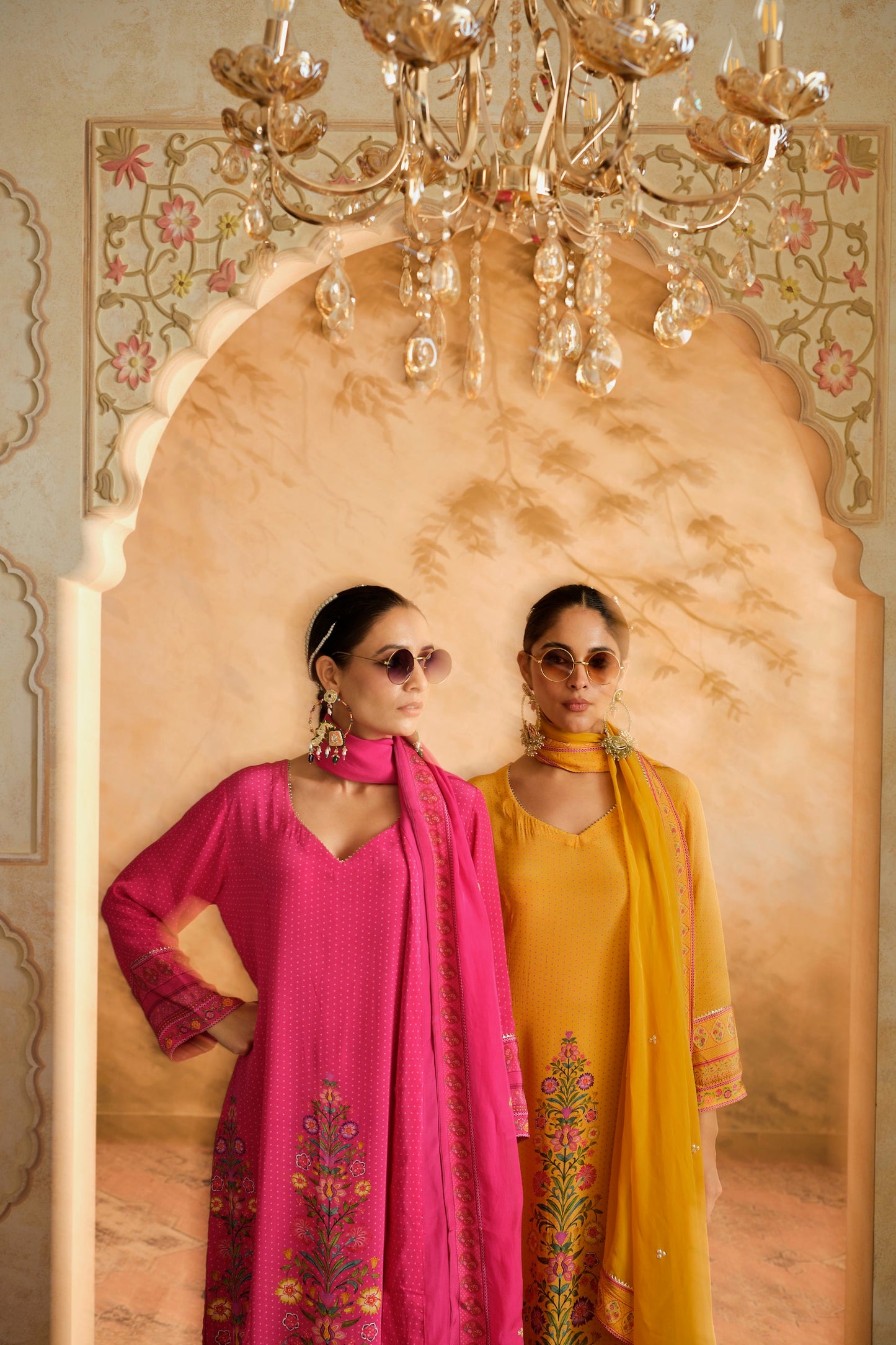 Raag placement White kurta set