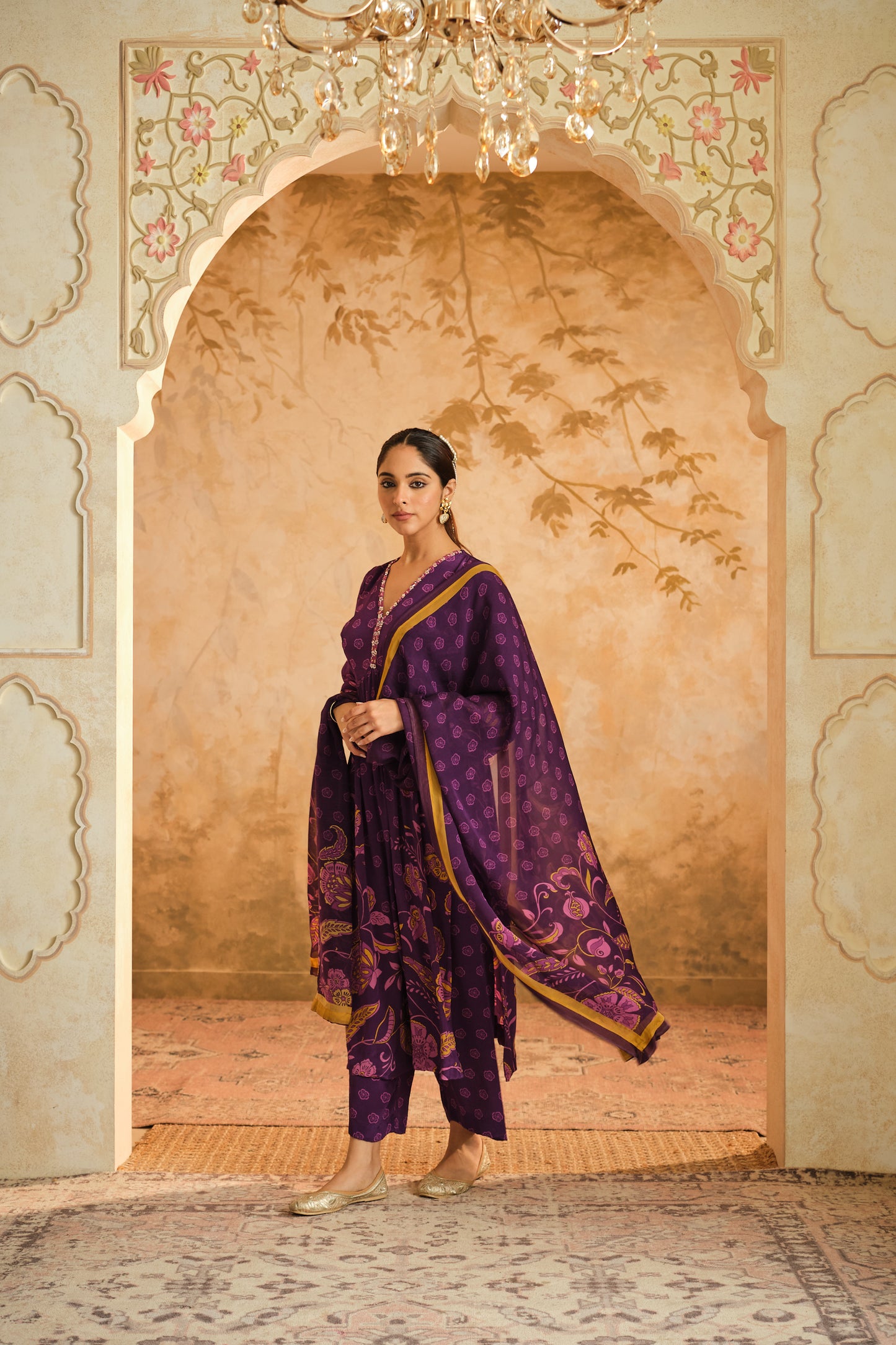 Doree Blue Chintz Kurta set