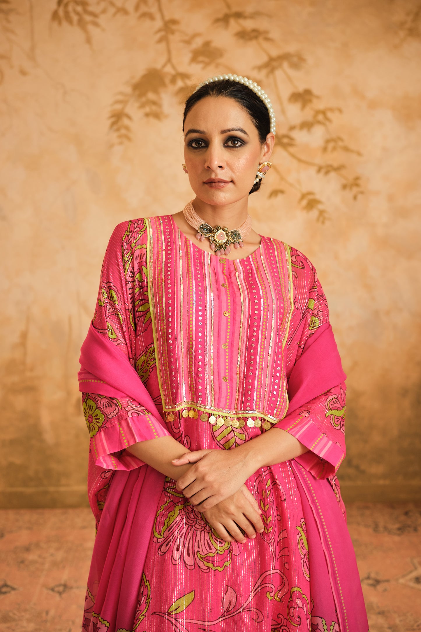 Doree Green Sharara Set