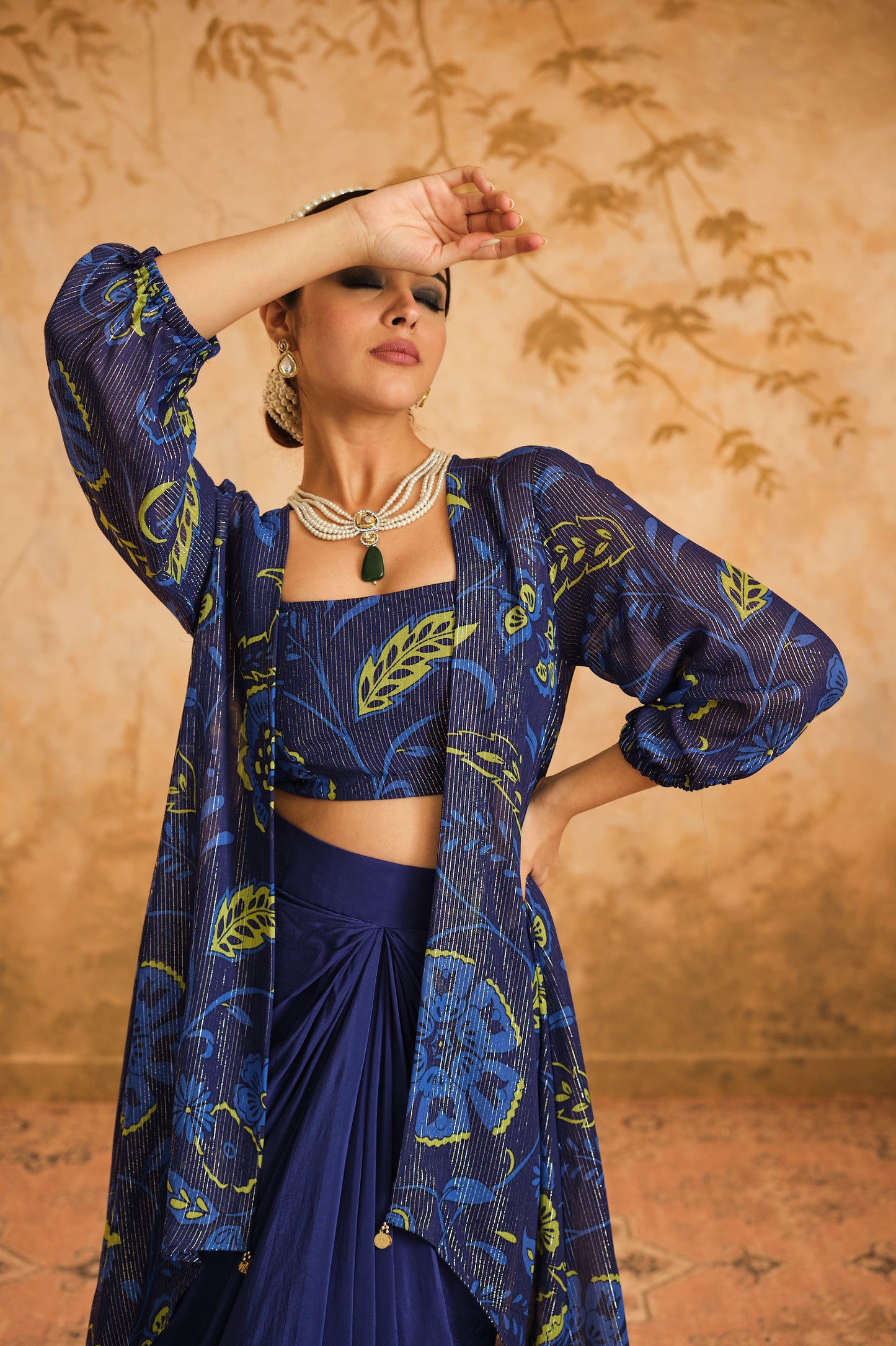 Doree Green Cape Set