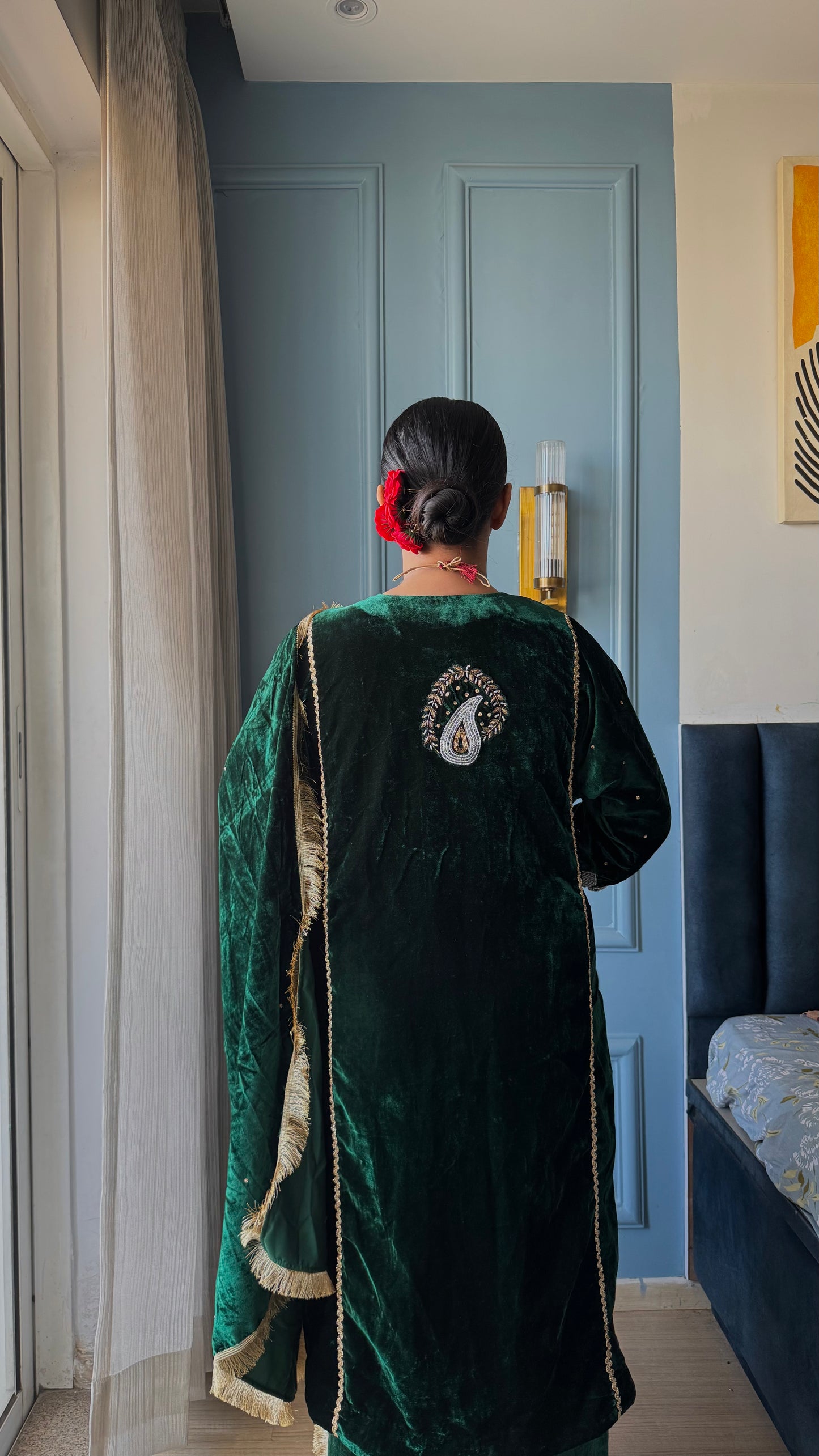 Nakqsh Velvet Kurta set