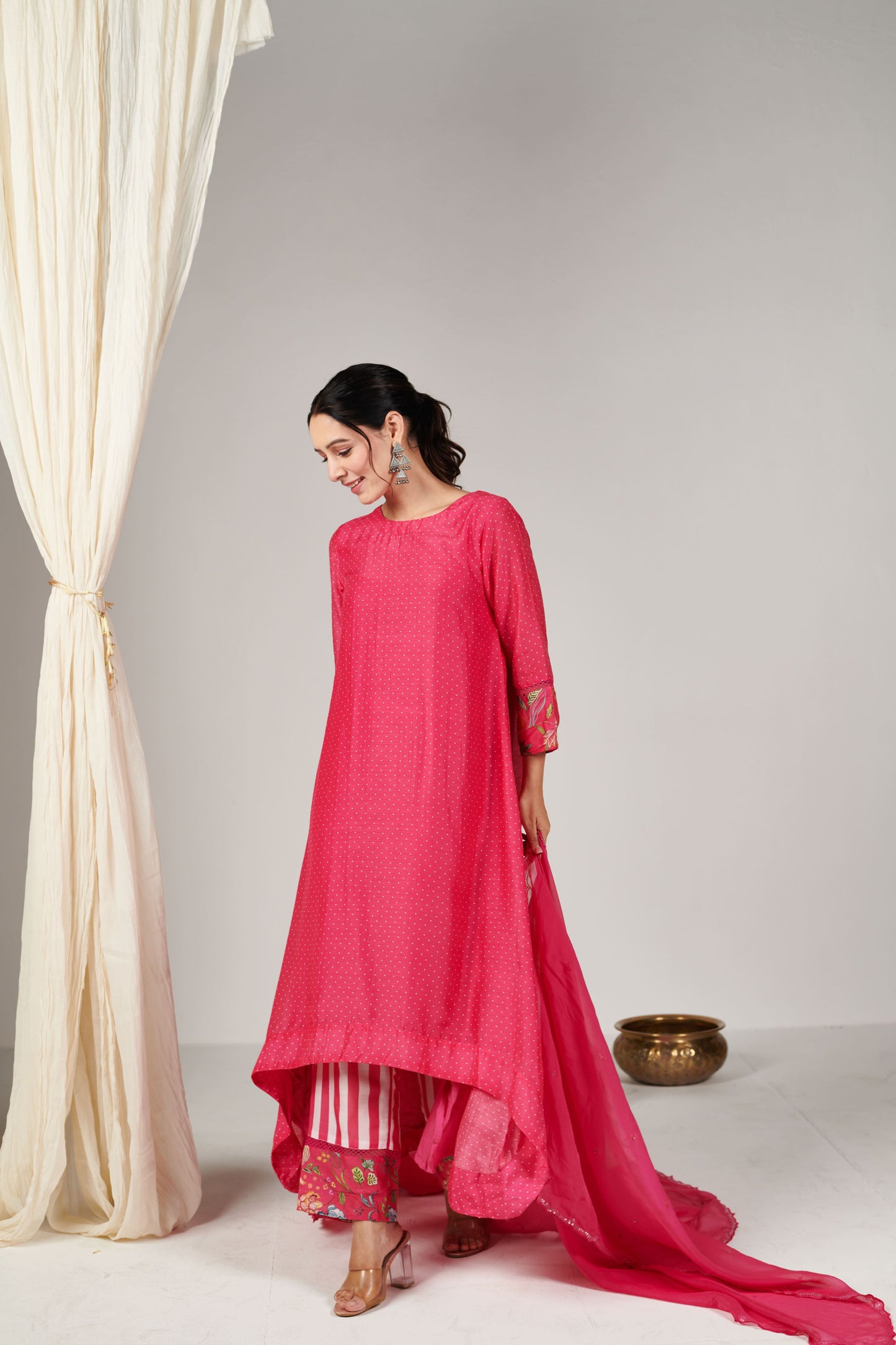 Bagicha High Low Kurta Set