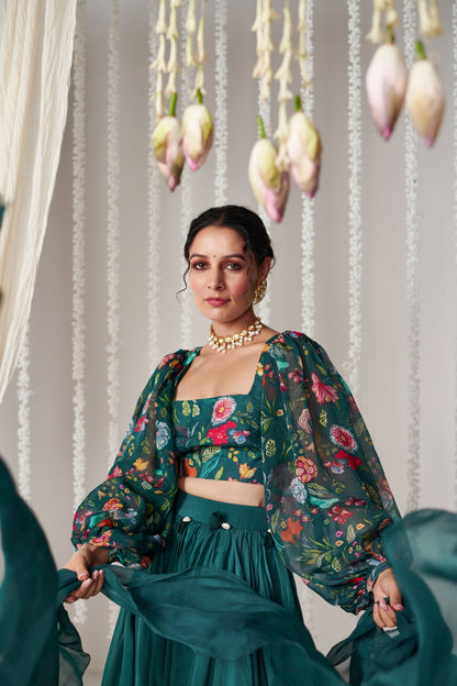 Bagicha Solid Lehenga Set