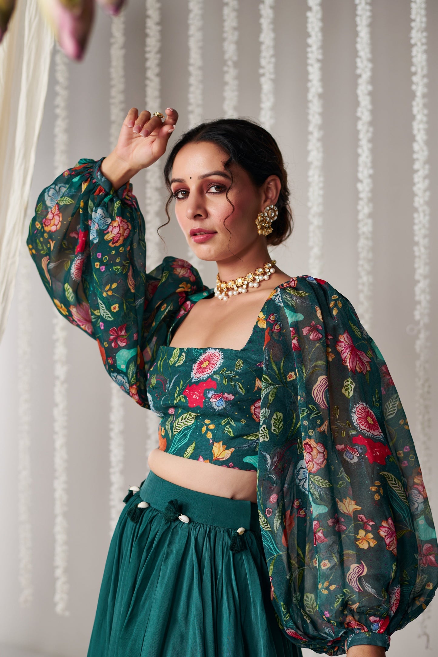 Bagicha Solid Lehenga Set