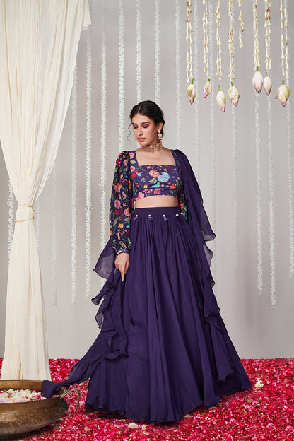 Bagicha Solid Lehenga Set