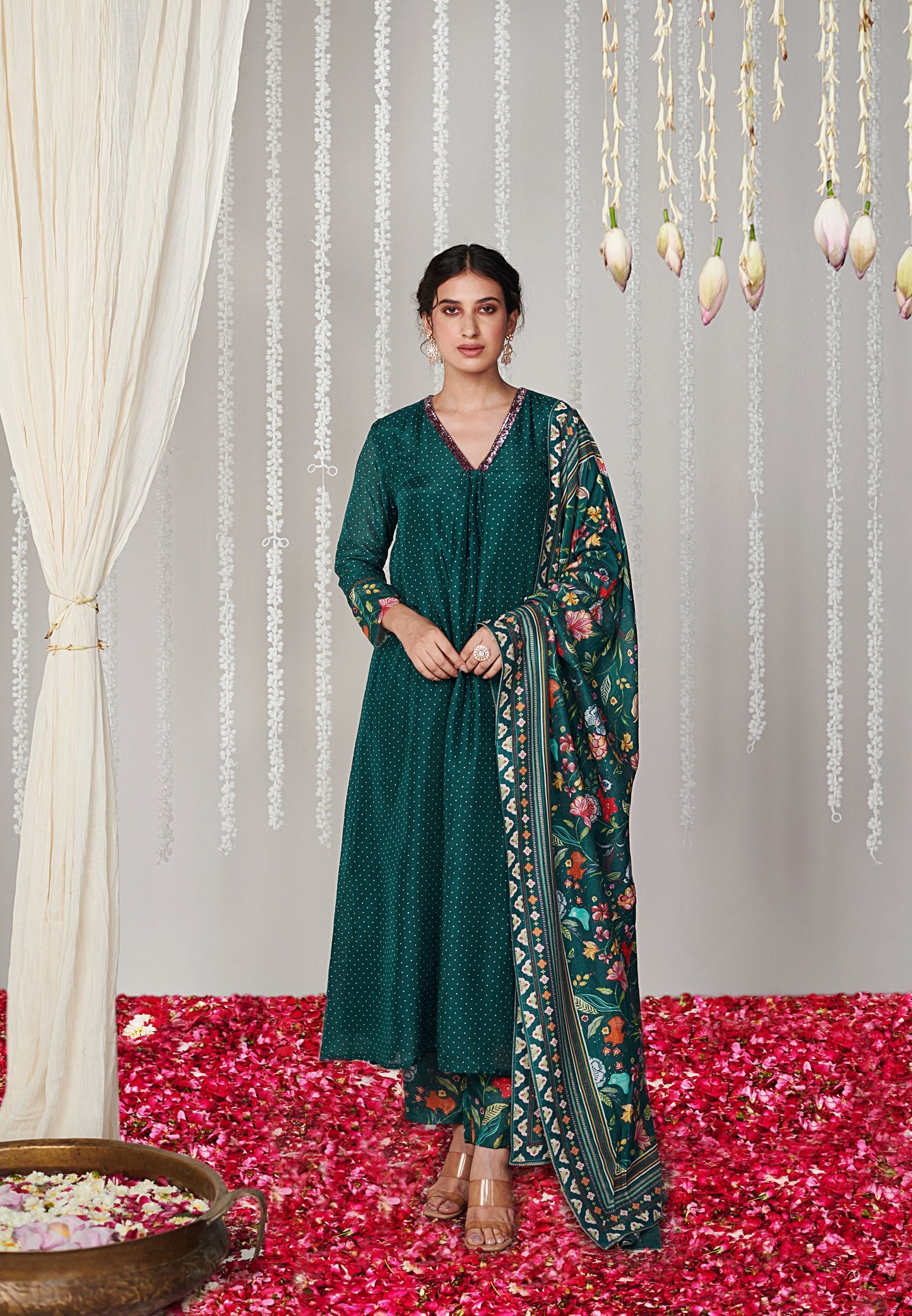 Bagicha Polka Kurta Set