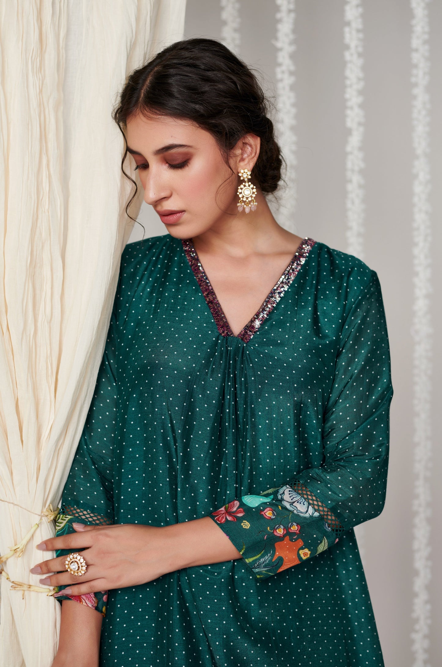 Bagicha Polka Kurta Set