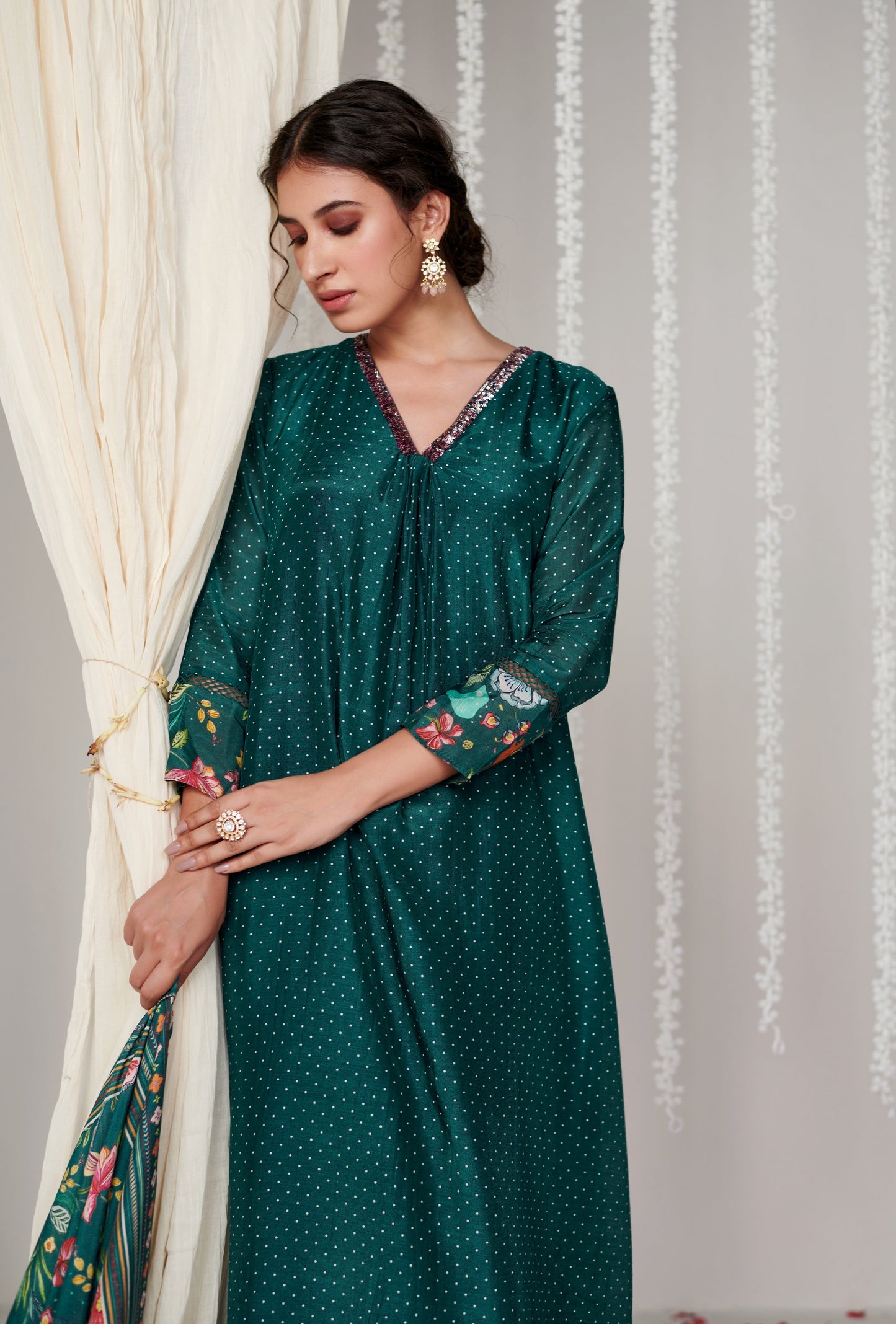 Bagicha Polka Kurta Set