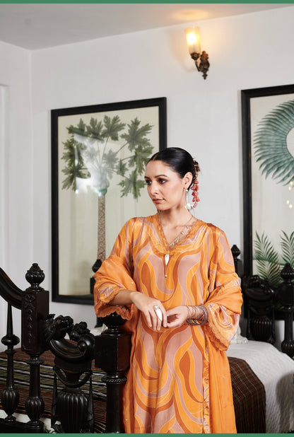 Summer Sorbet Abstract Kurta Set