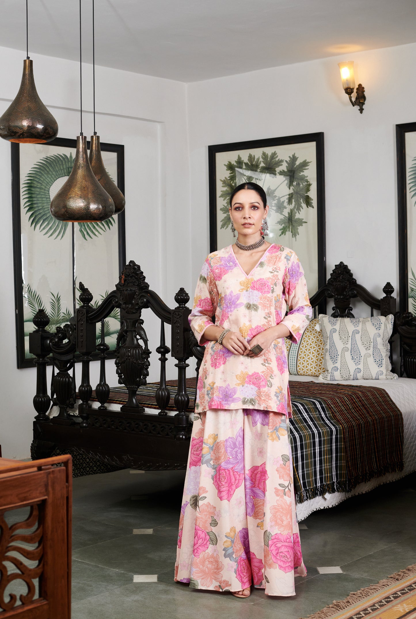 Nargis Floral Sharara Set