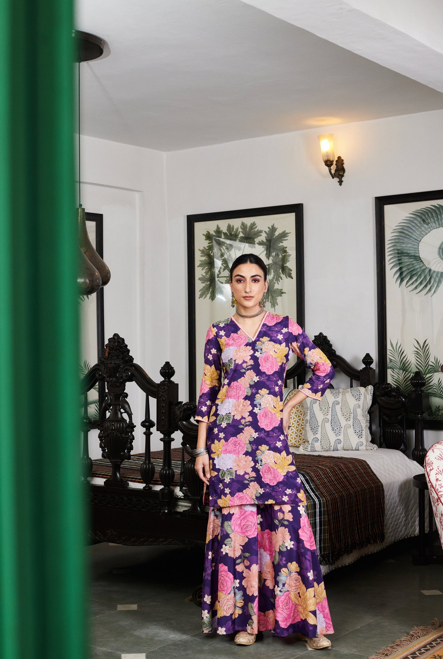Nargis Floral Sharara Set