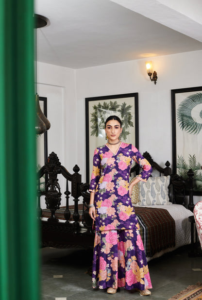 Nargis Floral Sharara Set