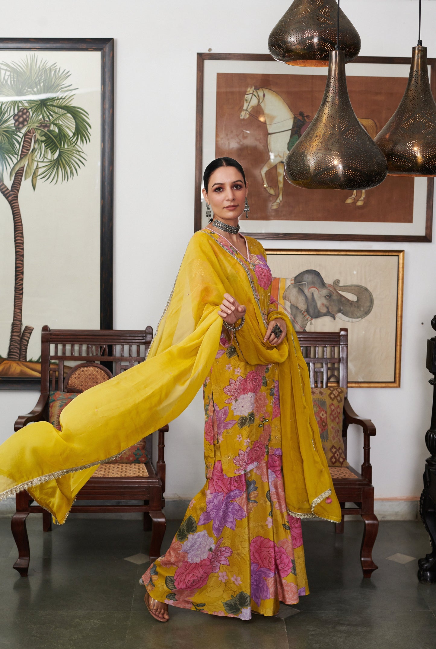 Nargis Floral Sharara Set