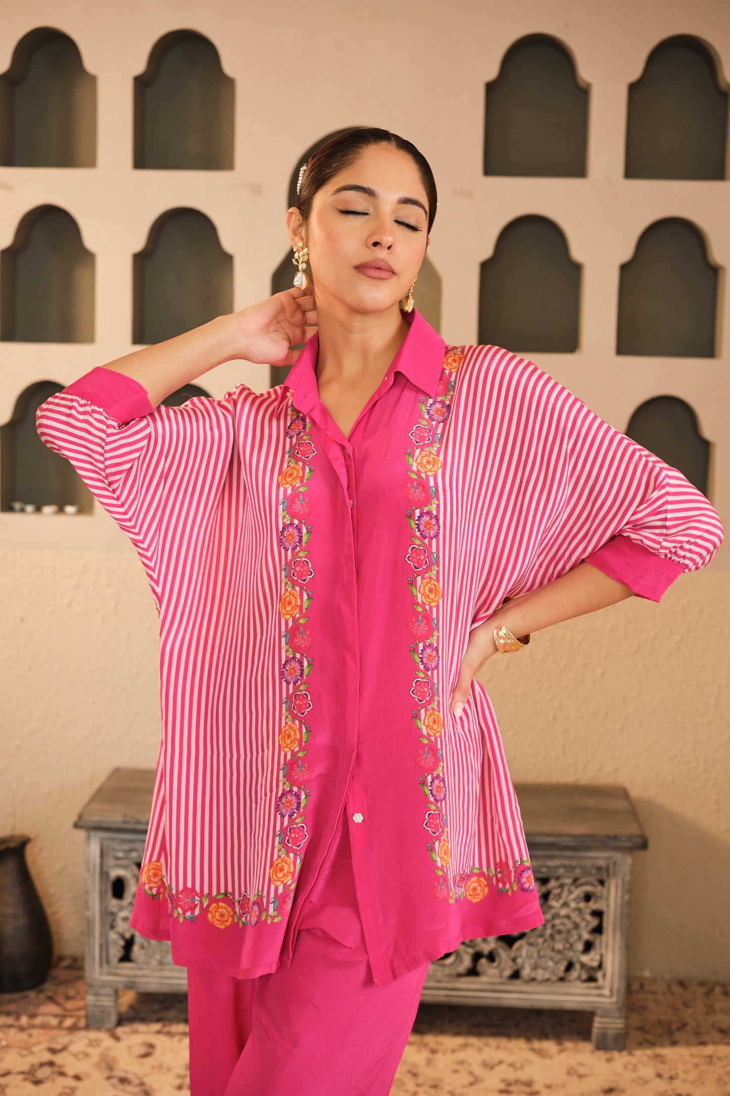 Raag  Striped Co - Ord set