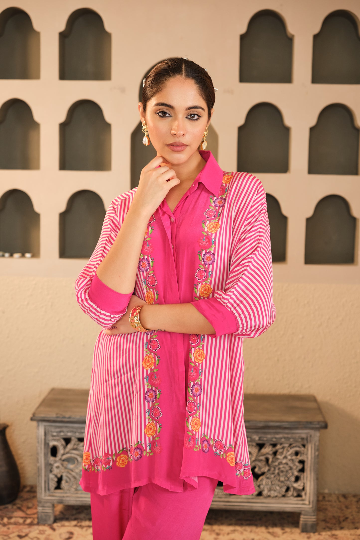 Raag  Striped Co - Ord set