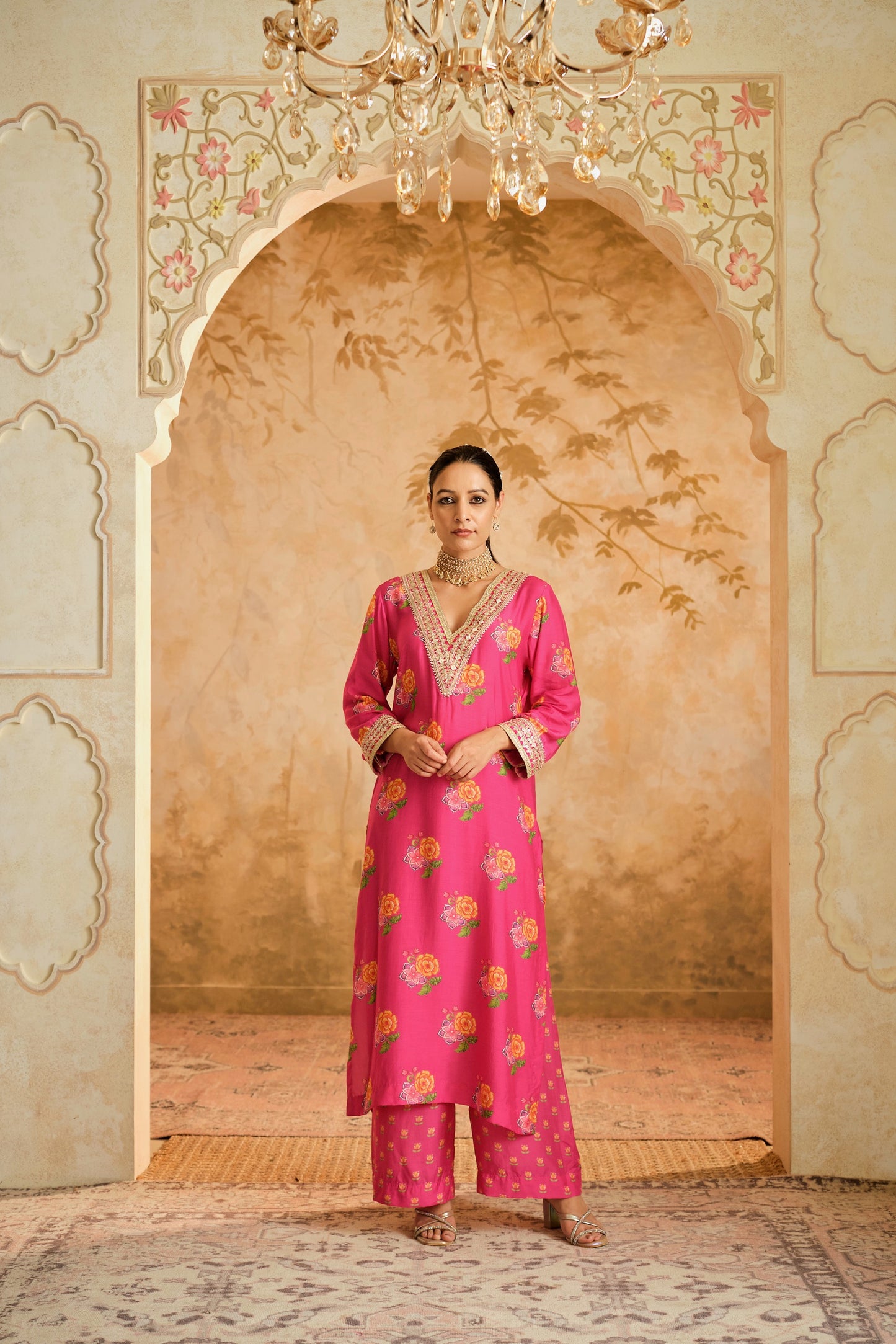 Raag floral buta kurta set