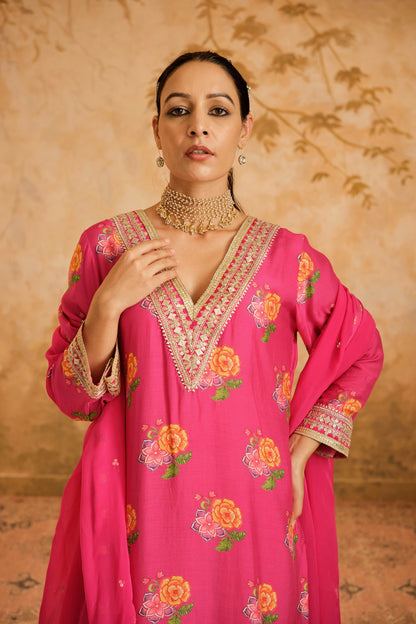 Raag floral buta kurta set