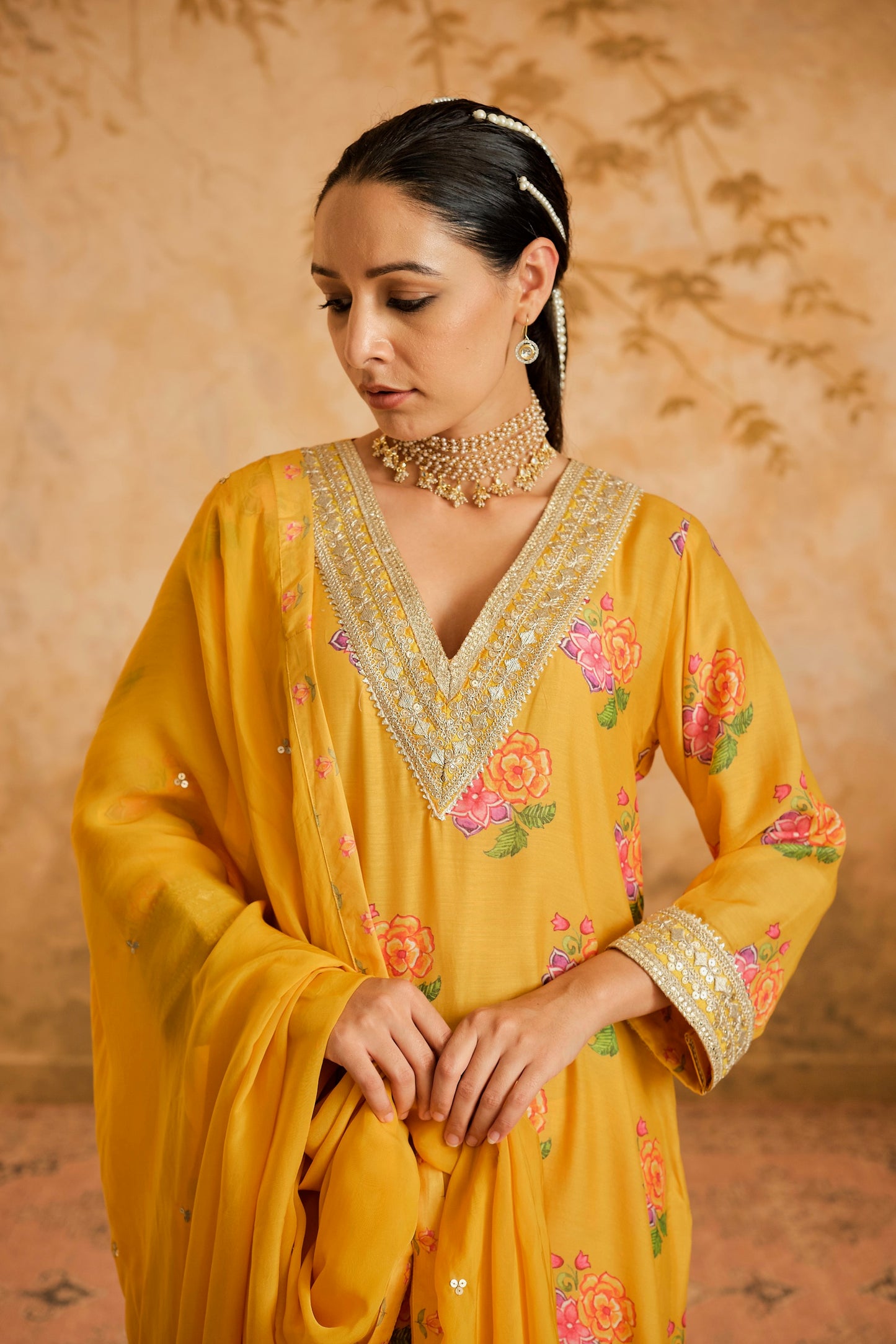 Raag floral buta kurta set