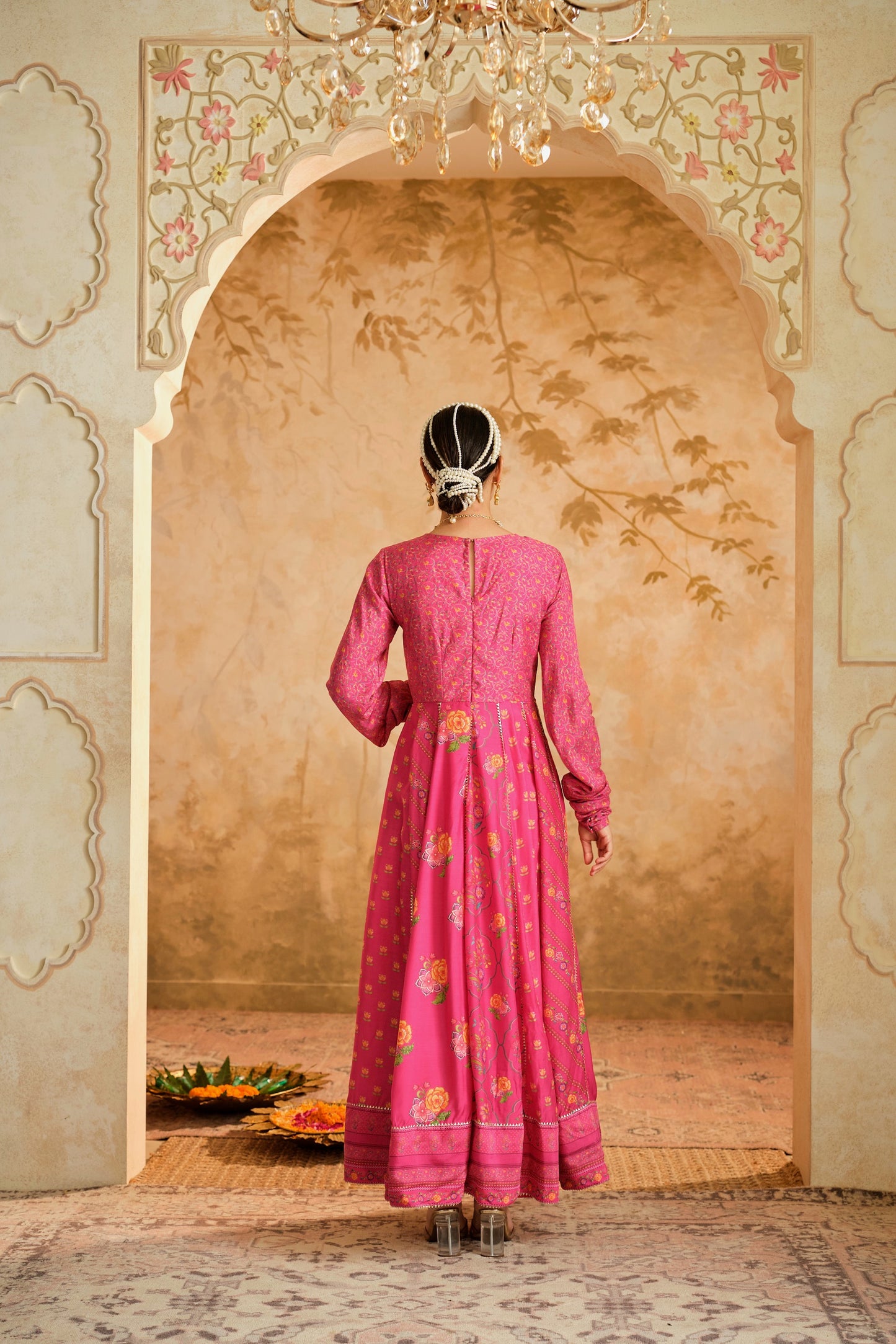 Raag floral placement Anarkali