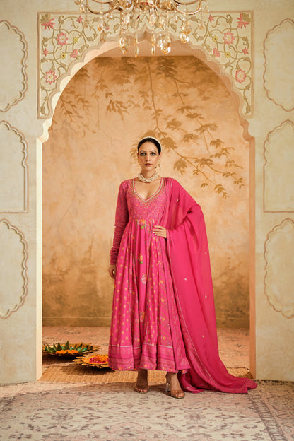 Raag floral placement Anarkali